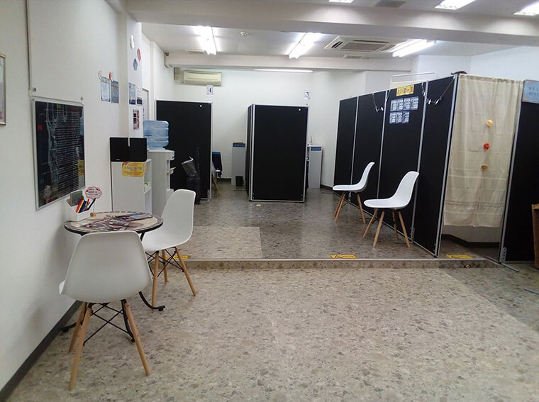 鑑定ブース前
